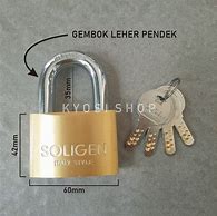 Gembok Soligen 60Mm